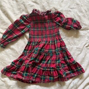 Polo by Ralph Lauren Red and Green Plaid Kids Dress